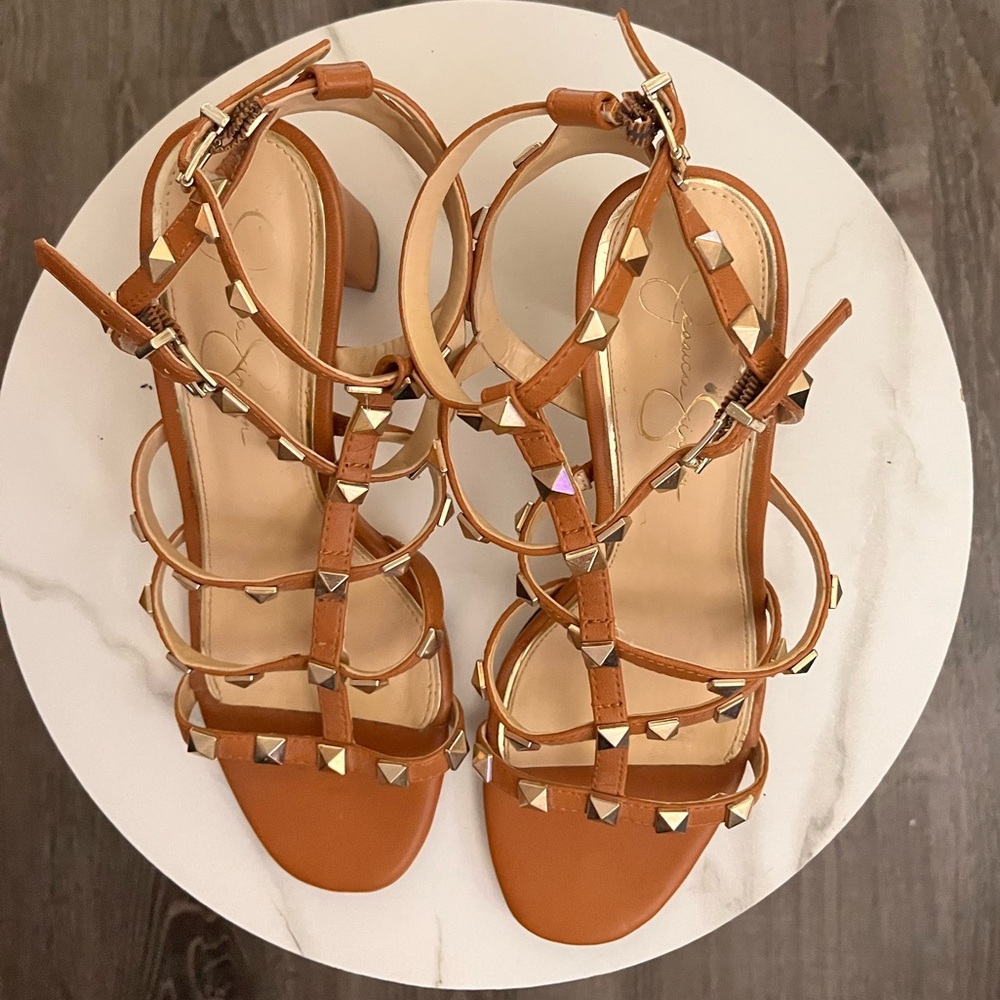 Studded Tan Sandals